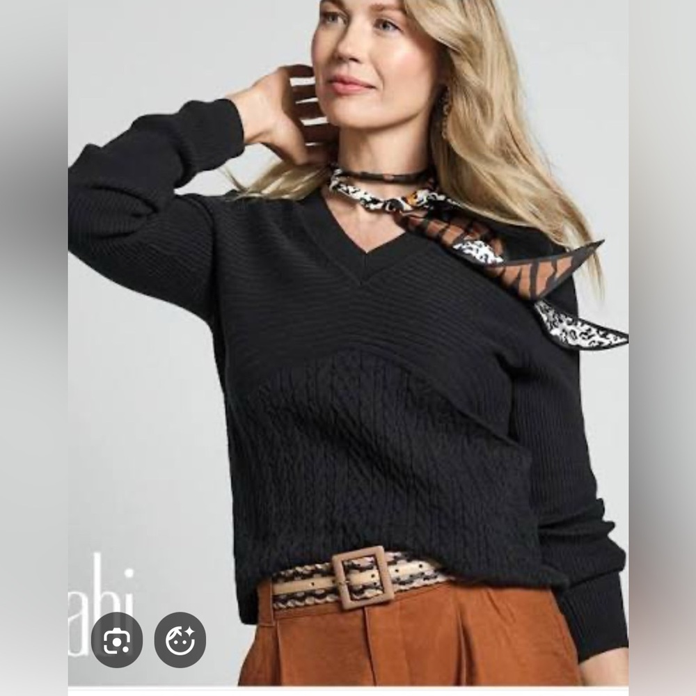 CAbi Black V-Neck Sweater